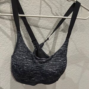 Victoria's Secret Black and Gray Racerback Sports Bra